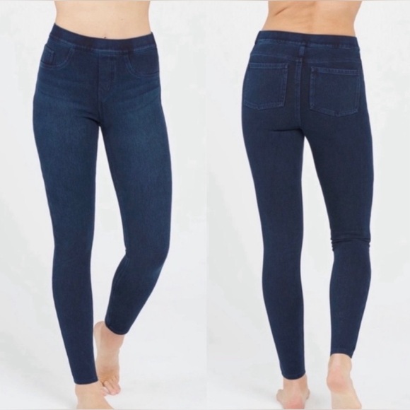 🍂 SPANX Dark Blue Jean-ish Ankle Leggings - Picture 3 of 8